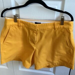 J. Crew Vibrant Neon Yellow Women's Shorts.  Size 6. 5 inch inseam